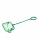 Aquarium Fish Net 7.5x32 cm with Fine Mesh for Catching Fish, green