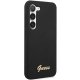 Guess Samsung Galaxy S23+ Case Silicone Vintage Gold Logo, Black