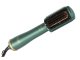 Electric Cordless Hair Dryer Straightening Brush, green