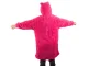Oversize Blanket Hoodie, Dark Pink