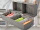 Large 2-Compartment Drawer Organizer for Underwear and Socks