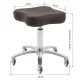 Omega Supremo Swivel Salon Stool, Brown
