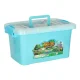 Animal Figures Toy Set Zoo Safari Farm with Storage Box, 28 pcs