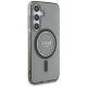 Guess Glitter Circle MagSafe Case for Samsung Galaxy S25 - Black