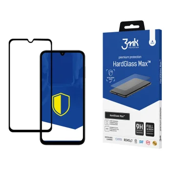 Tempered Glass Screen Protector 3mk HardGlass Max for Samsung Galaxy M15 5G, Black