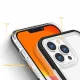 Hybrid Armor iPhone 14 Pro Max Case Clear 3in1, Transparent with Red Frame