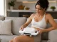 Powerful Body Massager with 4 Heads, 20 Speeds & 6 Modes, USB-C, White