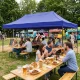 Automatic Pop-Up Event Gazebo Tent MultiGarden 3x6m, blue
