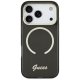 Guess IML Script Metal MagSafe Phone Case Cover iPhone 17 Pro - Black