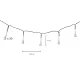Solar Garden Icicle String Lights 6.5m, 30 LED, Cool White