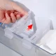 Adjustable Refrigerator Drawer Organizer, 4 pcs, Transparent