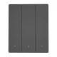 Smart Wi-Fi Wall Switch Sonoff M5-3C-80 3-Gang, Black