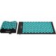 4Fizjo ERGO Acupressure Acupuncture Massage Mat Set with Pillow, 68x42 cm, Black/Blue