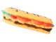 Squeaky Rubber Toy for Dogs and Cats Hamburger, 13 cm
