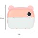 Instant Kids Camera with Thermal Printer, 32GB, Pink bear