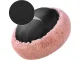 Plush Pet Bed for Large Dogs and Cats, Round, 80 cm, Pink