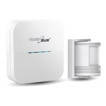 GreenBlue GB212 Wireless Entry Alarm with Motion Sensor, White