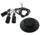 3-Arm Spider Ceiling Light Fixture, E27, Black