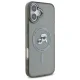 Karl Lagerfeld IML Metal Karl&Choupette MagSafe dėklas iPhone 16, juodas