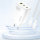 Dudao A29 65W GaN Wall Charger 2 x USB-C + 1 x USB-A - White