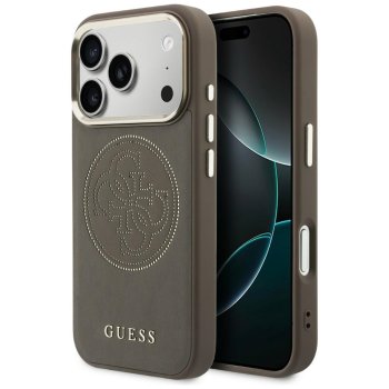 Guess Perforated 4G MagSafe Case for iPhone 17 Pro Max - Brown