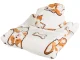 Warm Oversize Blanket Hoodie, Dog Design, White
