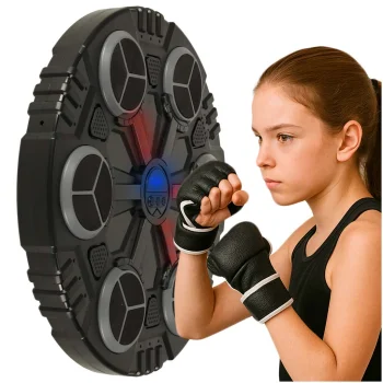 Wall-Mounted Boxing Trainer with Bluetooth, LED and USB