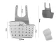 Kitchen Sink Organizer for Sponges, White