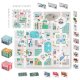 Foam puzzle mat 120 cm x 120cm + foam figures Nukido Town