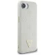 Guess Grained Hot Stamp Peony Triangle Logo MagSafe Case for iPhone 16e Beige