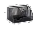 Black Metal Mesh Desk Organizer with Drawer, 6 Compartments