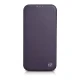 iCarer Leather Folio Case for iPhone 14 Plus with MagSafe, WMI14220715-DP, Dark Purple