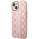 Karl Lagerfeld Mono Vertical Stripe iPhone 14 Plus Case, Pink