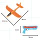 Kids Toy Automatic Gun Airplane Glider Launcher, Blue