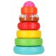 Educational Pyramid Tower Building Blocks Montessori Sensory Puzzle, 7 elements
