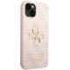 Guess 4G Big Metal Logo Case for iPhone 15 Plus / 14 Plus - Pink