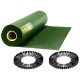 Plonos Weed Barrier Fabric 5.25 x 164 ft Heavy Duty 2.65oz with 100 Stakes, green