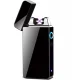 Compact Plasma Lighter with USB Charging, Black
