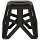 Folding Camping Stool 40 cm, Black
