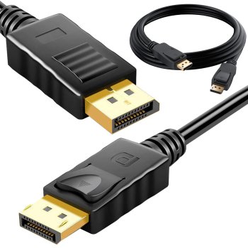 DisplayPort 1.4 Cable 2m for 8K 30Hz and 4K 120Hz Video Audio