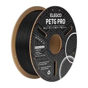 ELEGOO PETG Pro 3D Printer Filament 1.75 mm 1 kg, Black