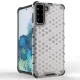 Armor Case for Samsung Galaxy S22+ (S22 Plus) Honeycomb with Gel Frame, Blue
