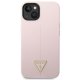 Guess Silicone Triangle Case for iPhone 14 Plus - Violet