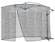 Repest Mosquito Net for Garden Umbrella 3.5m, Black