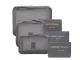 Packing Cubes for Suitcases, Set of 6 Travel Organizers, Grey
