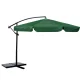 Plonos 488001 Folding Garden Parasol with Cover, 350 cm, Green