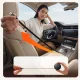 Orico FC-60-2C 60W Car Charger with Retractable USB-C Cable 65 cm, Black