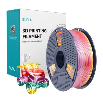 Sunlu PLA+ Silk 3D Printer Filament 1.75mm 1kg (Rainbow 01)