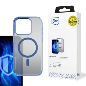 3mk Protection iPhone 16 Pro Max Case Frosty MagCase, Blue
