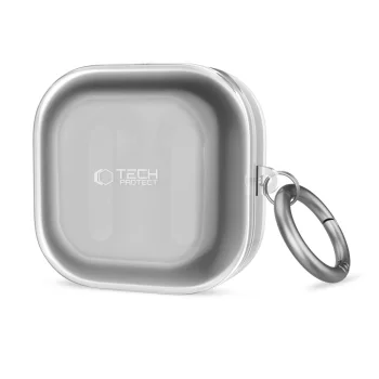 Dėklas Tech-Protect FlexAir skirtas Samsung Galaxy Buds 4 / Buds 4 Pro, skaidrus